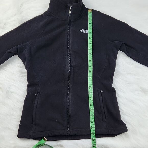 The North Face fleece zip up jacket black Medium fits a Small - Picture 8 of 8